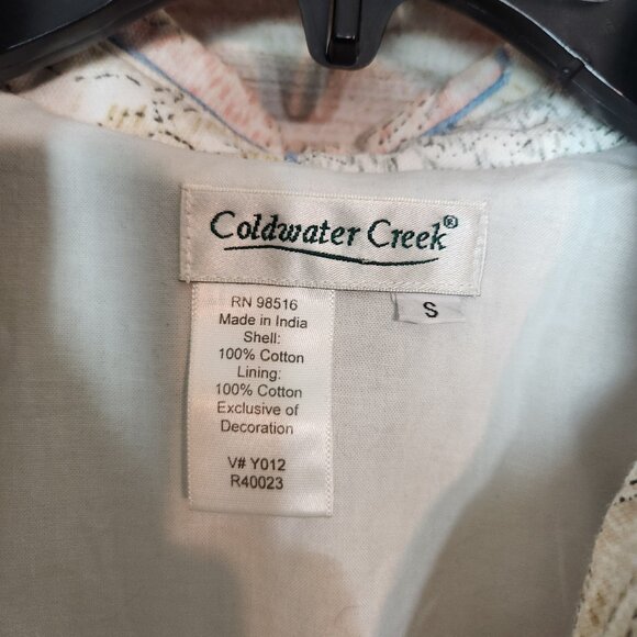 Coldwater Creek Quilted Pastel Patchwork Jacket Zipper Women's Size Small - Picture 10 of 16